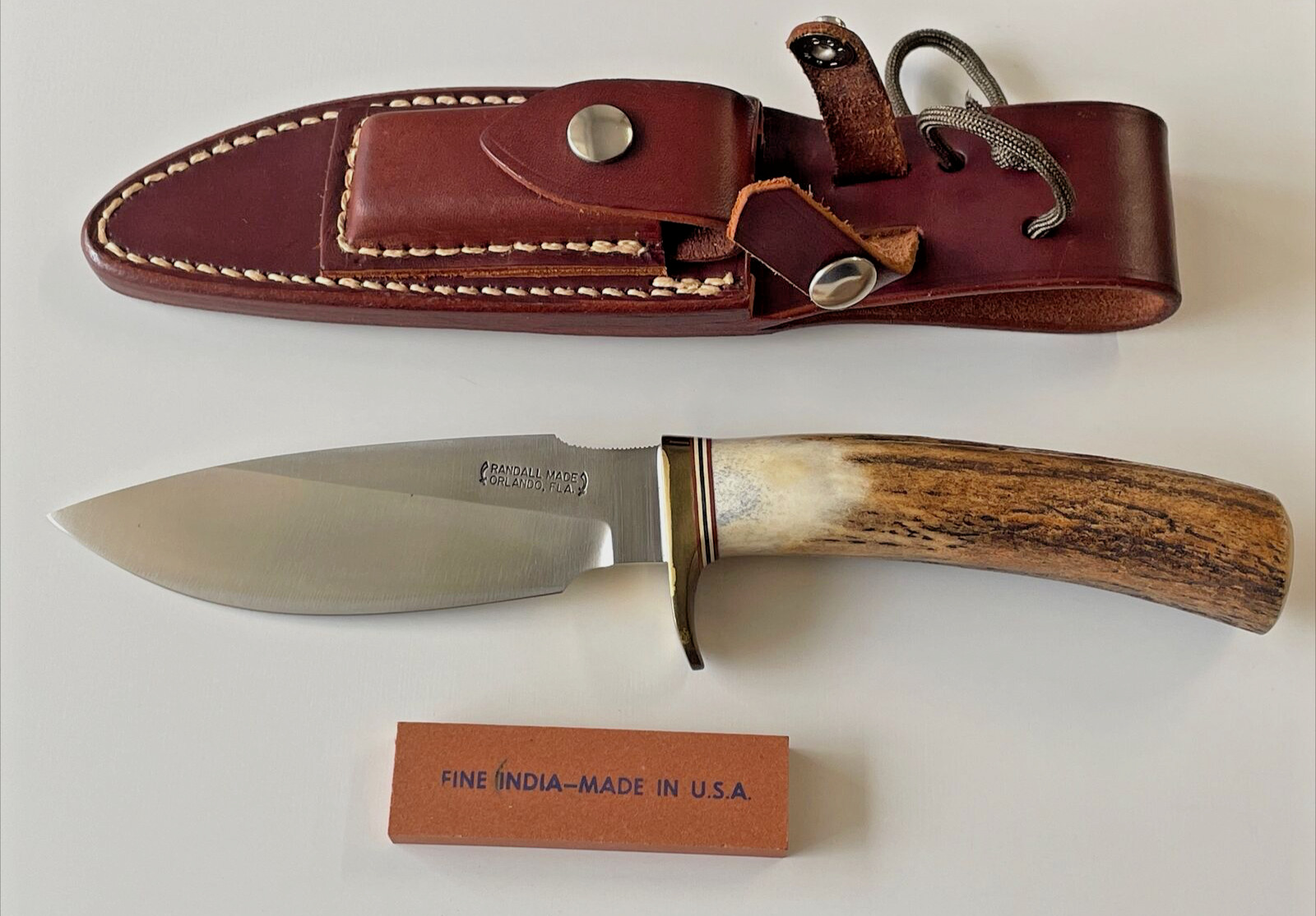Randall Made Knives 11-5 Alaskan Skinner Fixed Blade Knife Stag USA