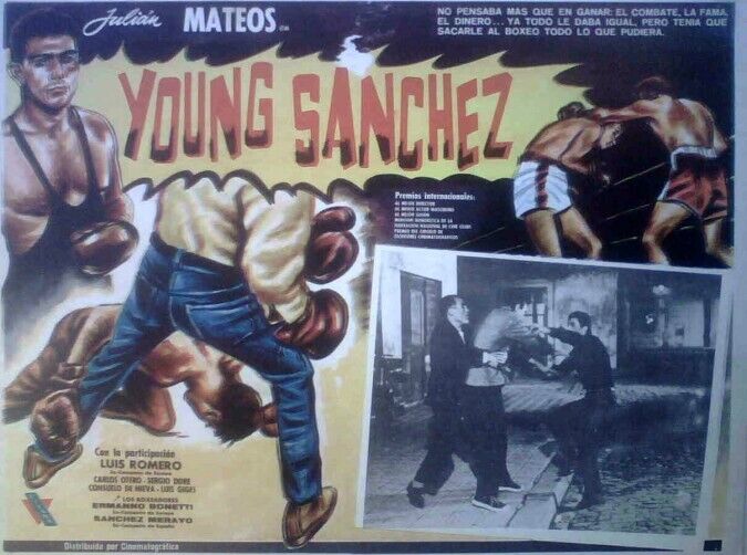 BOXING Julian Mateos YOUNG SANCHEZ lobby card 1964