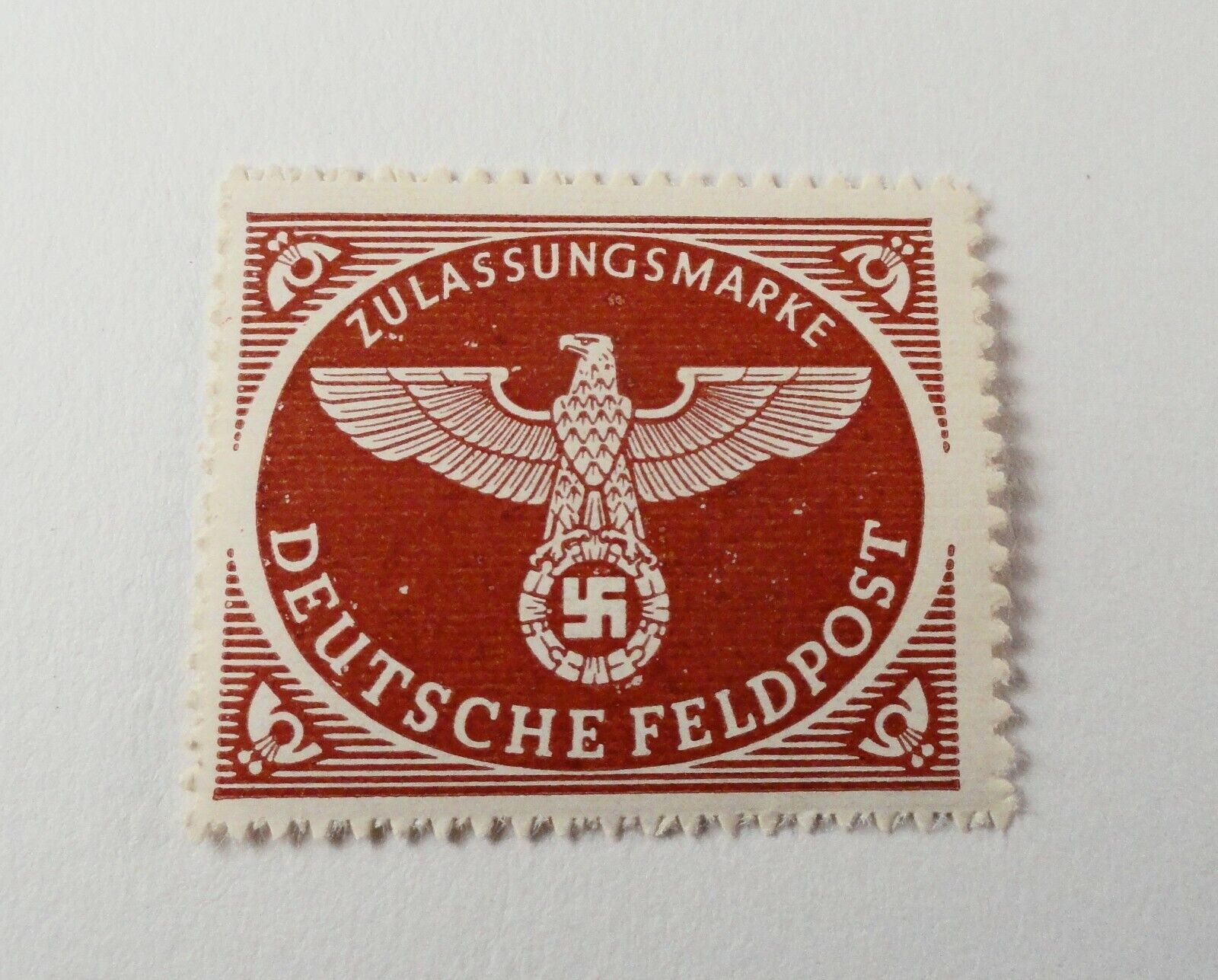 RARE World War 2  WW2 German FELDPOST Swastika Military Stamp 
