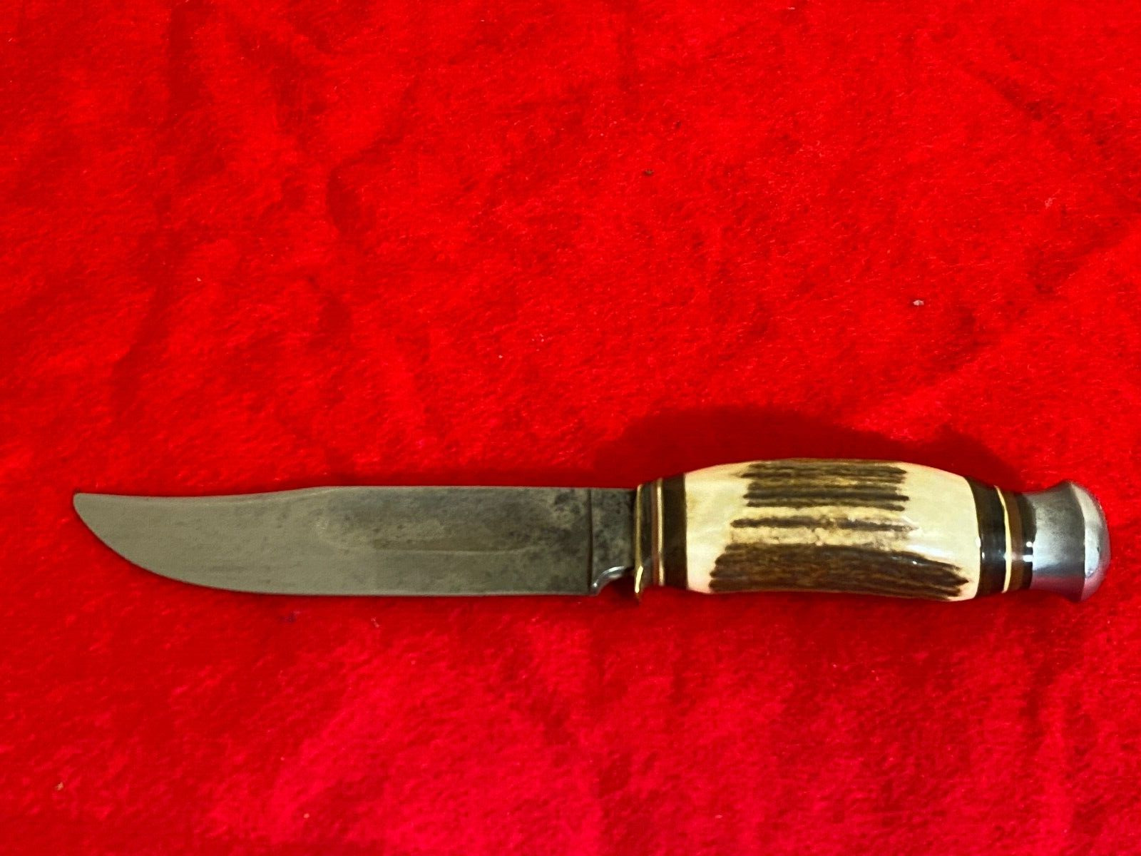 Vintage G.C. Company 457 Hunting Knife Stag Solingen aj-62