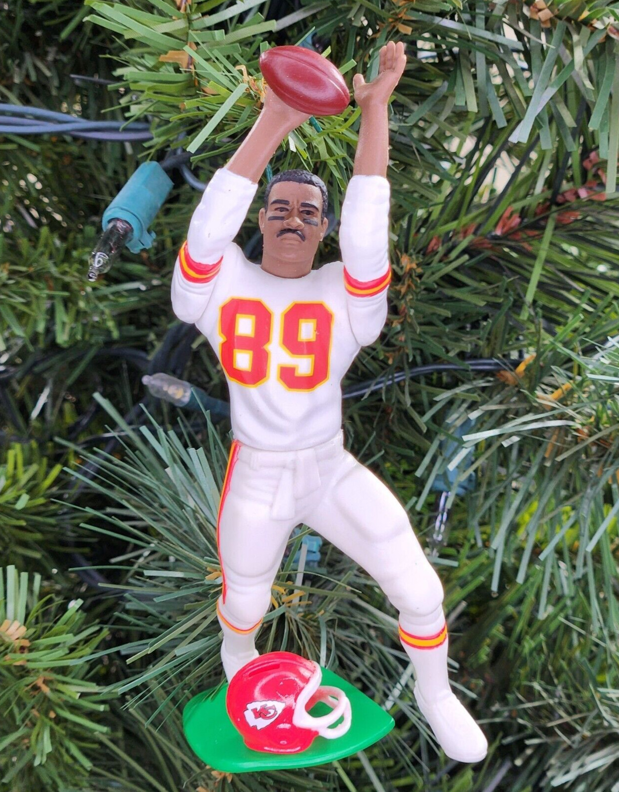 Andre Rison Kansas City Chief Football NFL Xmas Ornament Holiday Tree vtg Jersey
