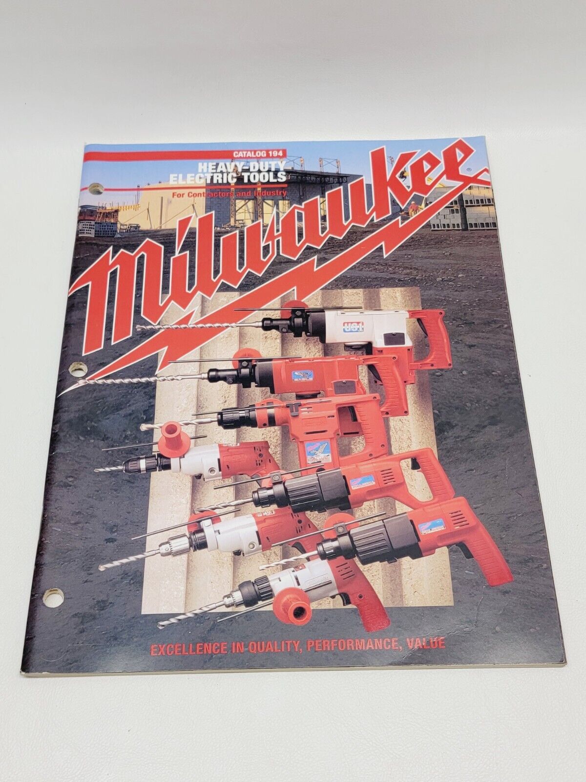 Vtg Milwaukee Heavy-Duty Electric Tools for Contractors and Industry Catalog 194