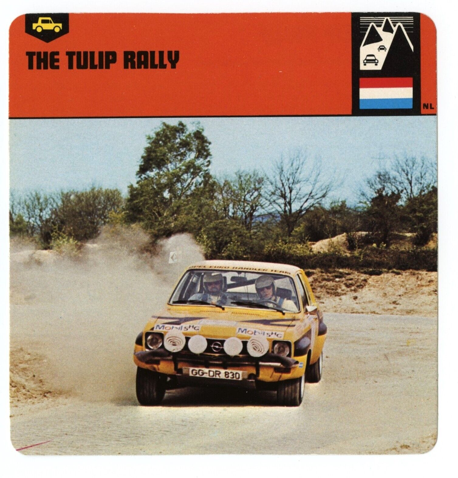 The Tulip Rally - Racing Rallies Edito Service SA Auto Rally Card