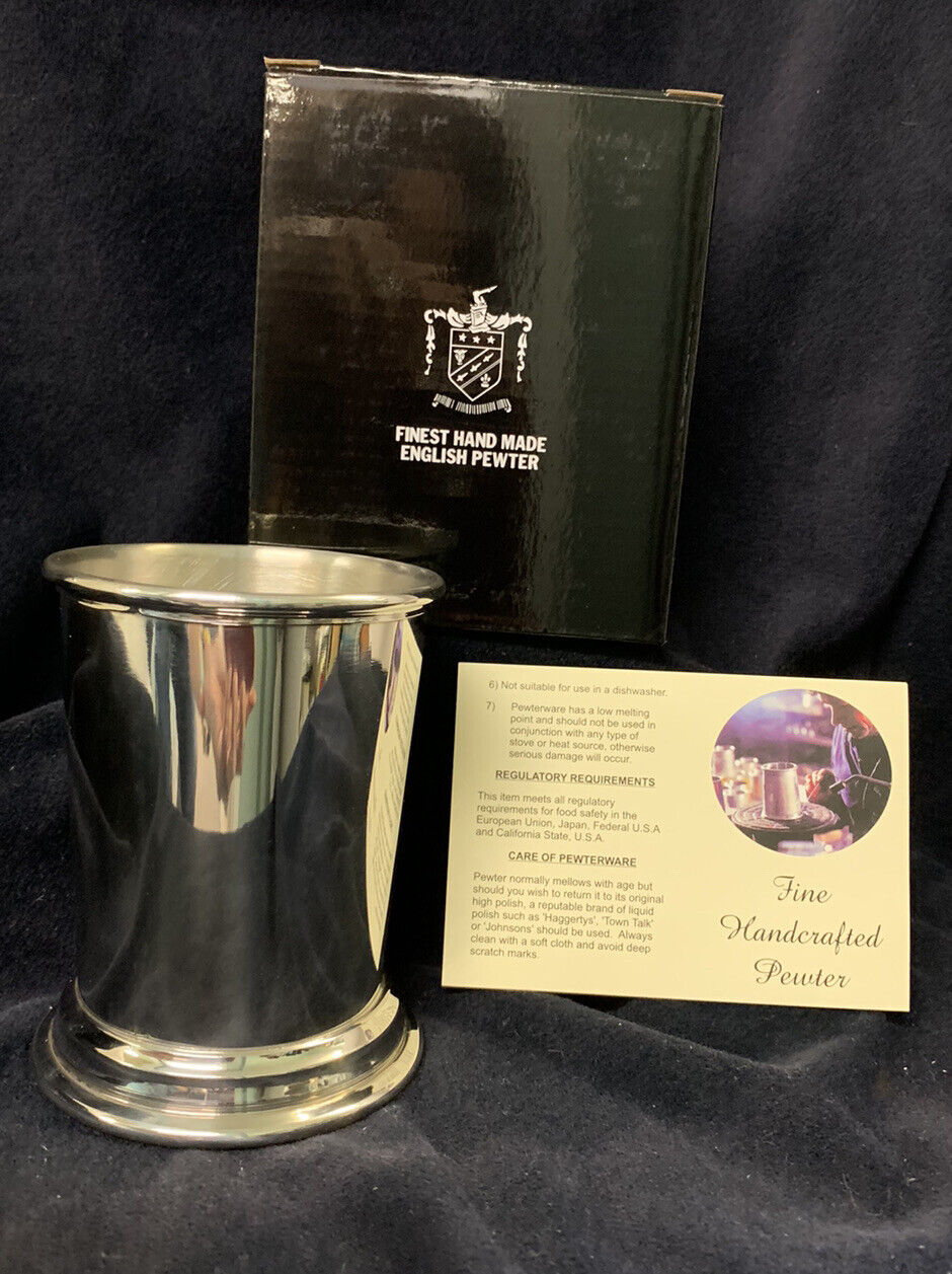 Mint Julep- Hand Made English Pewter/Sheffield, Eng. *NEW* Auth. Dealer Inv.