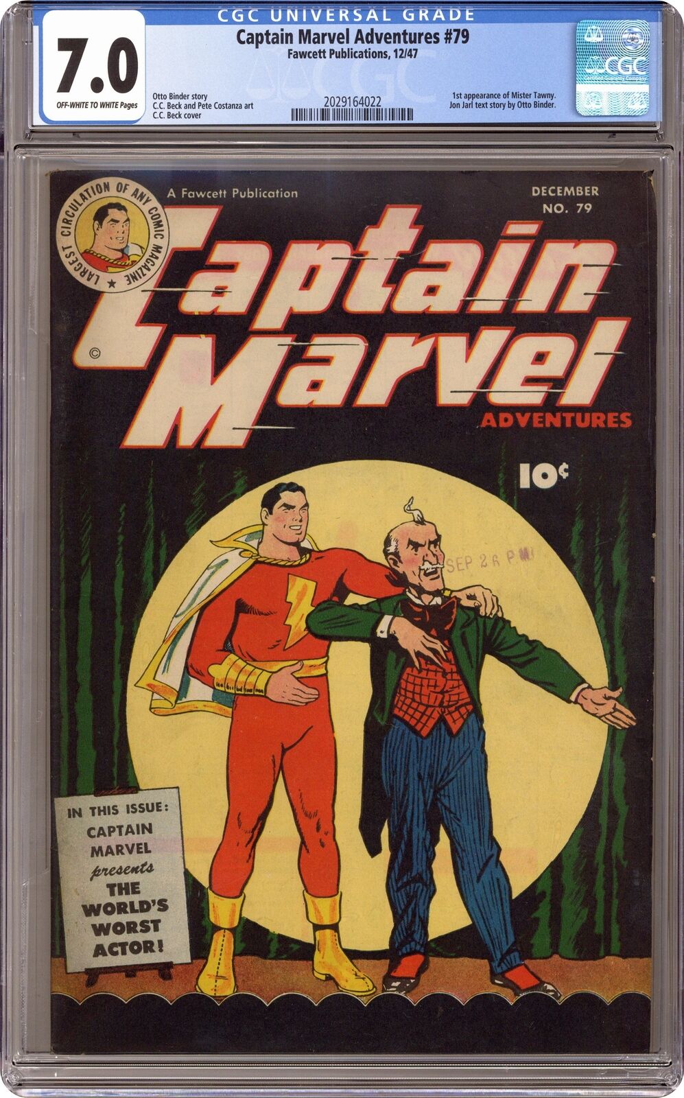 Captain Marvel Adventures #79 CGC 7.0 1947 2029164022 1st app. Mr. Tawny