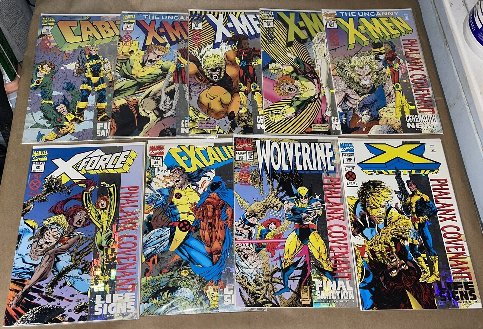 X-Men Phalanx Covenant (Marvel, 1994) Full Holofoil Cover Set - Lot Of 9 Comics