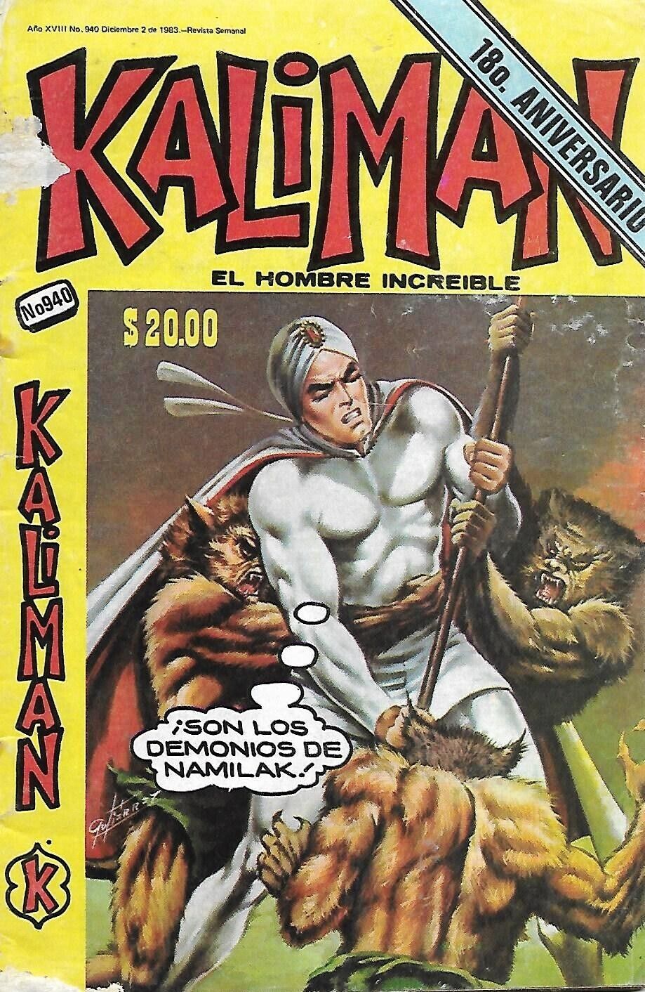Kaliman El Hombre Increible #940 - Diciembre 2, 1983 - Mexico