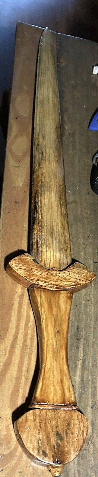 Swordfish Bill Sword Handcrafted Viking Sword,￼ ￼ ￼ Handle made From Tiki Wood