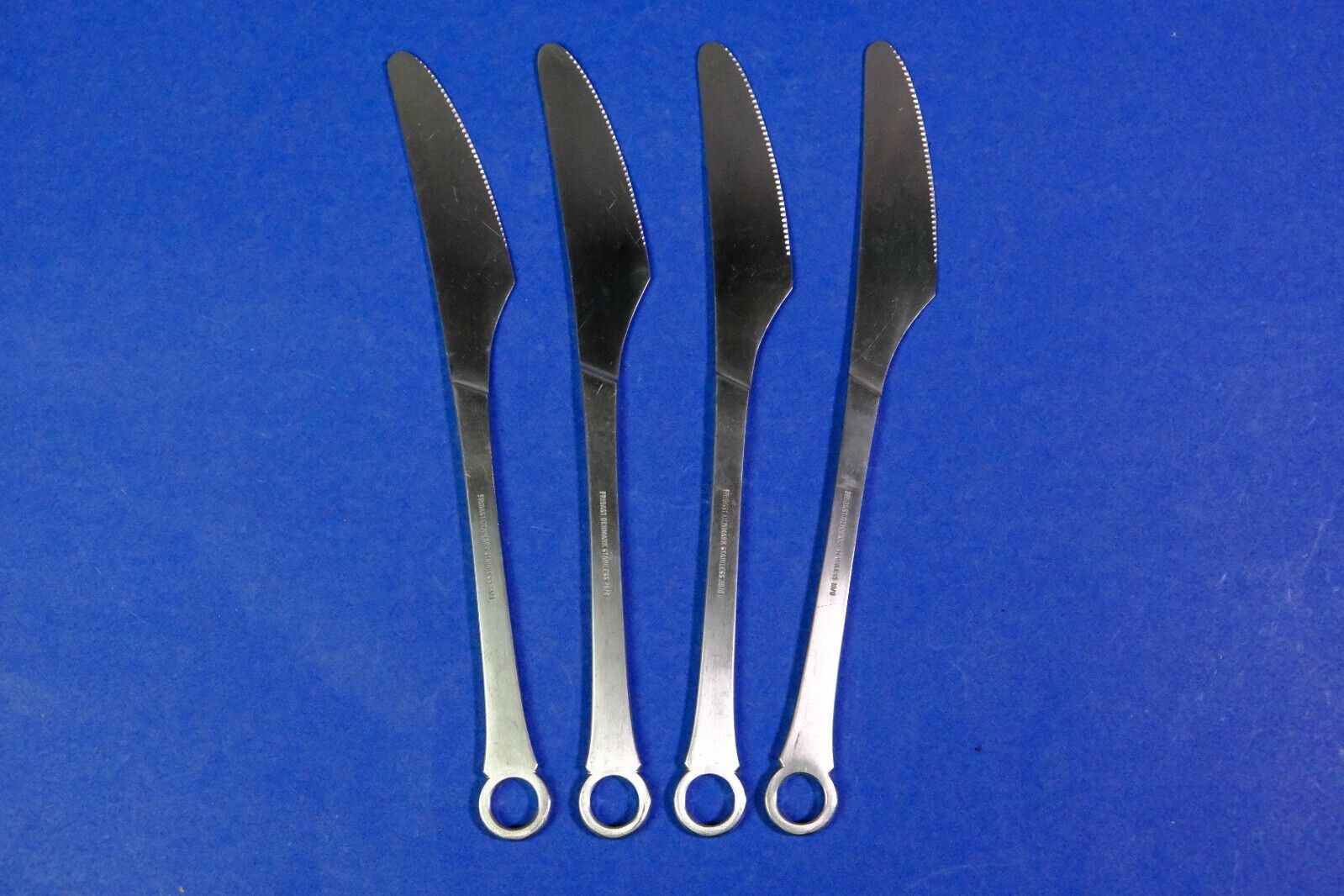 4 x Frigast Denmark Pantry Stainless Modern Solid Knives 8 ¼”