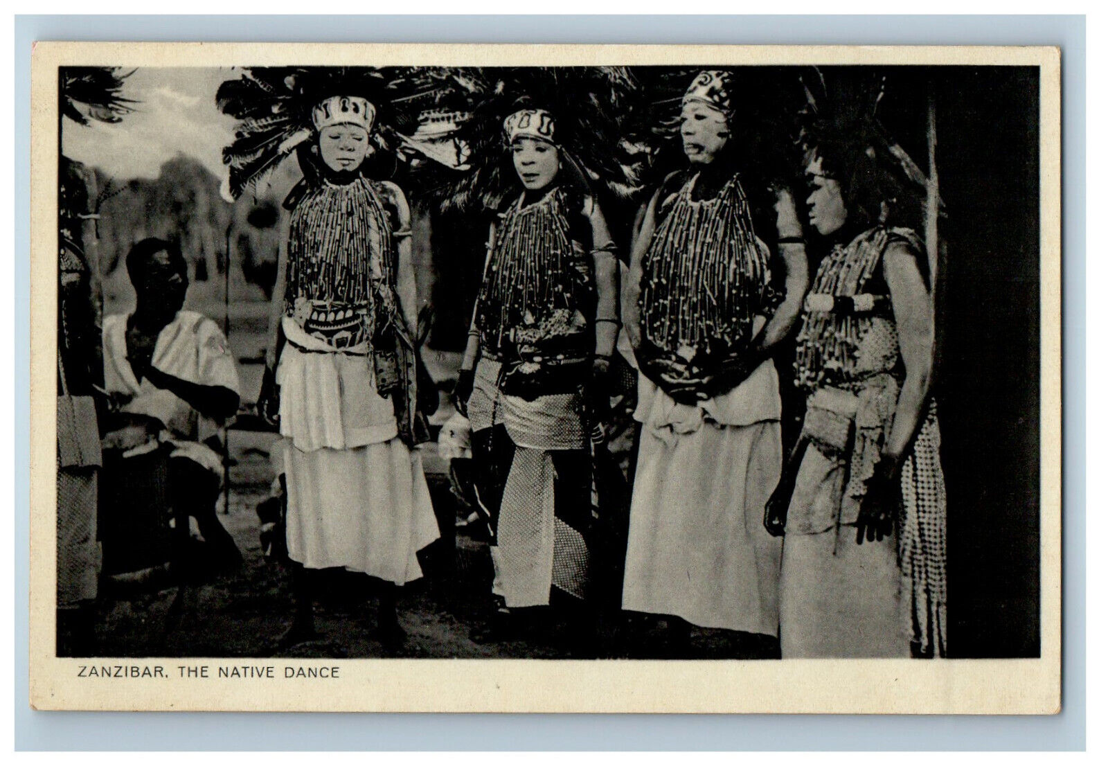 c1940s 4 People Doing The Zanzibar The Native Dance Vintage Unposted Postcard
