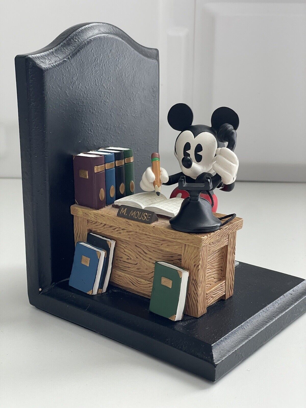 Disney Mickey Mouse Bookend Figi Graphics Display Collectible *DAMAGED*