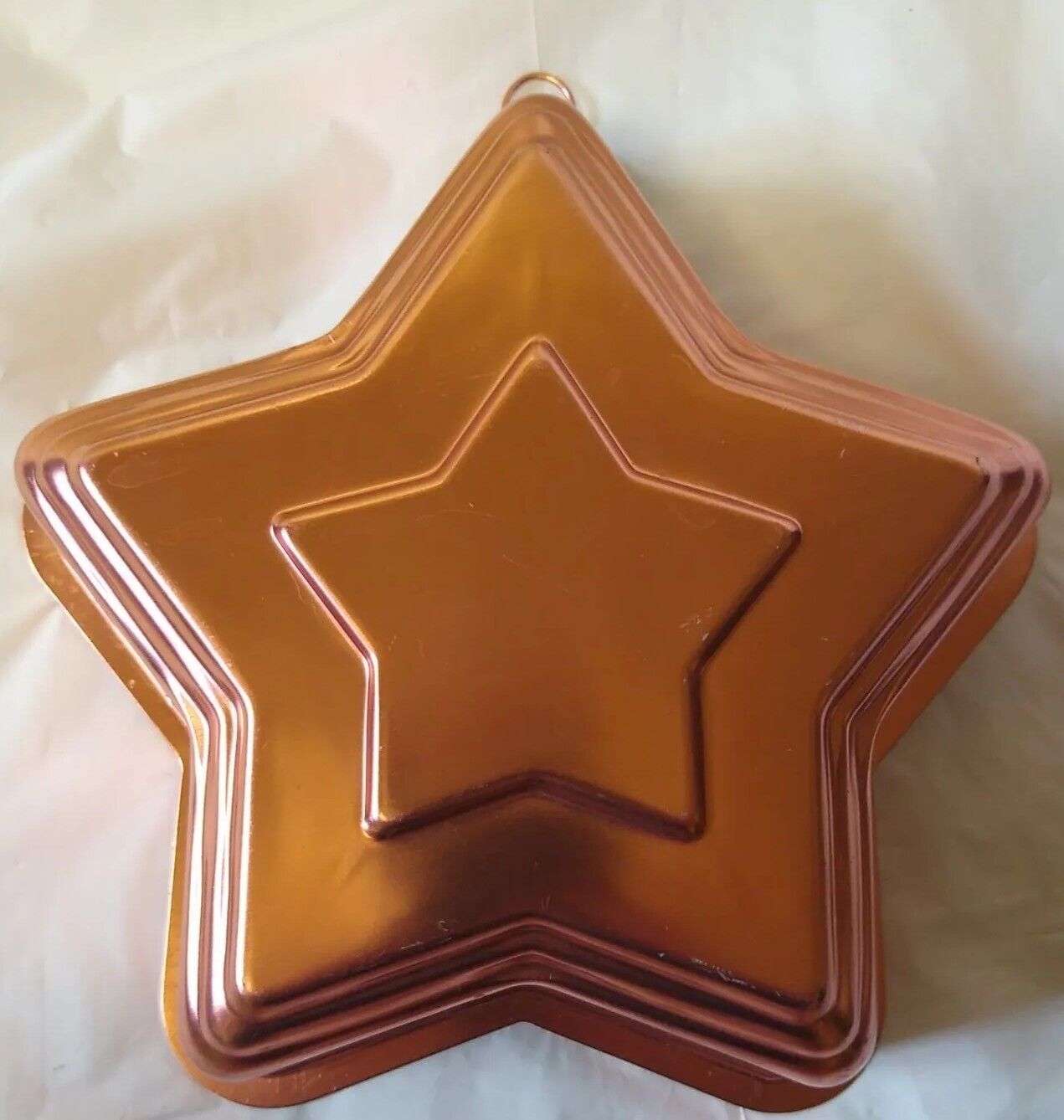 Cake Jello Mold Vintage Copper Star Design Wall Decor 5 Cups Nice Gelatin Mold