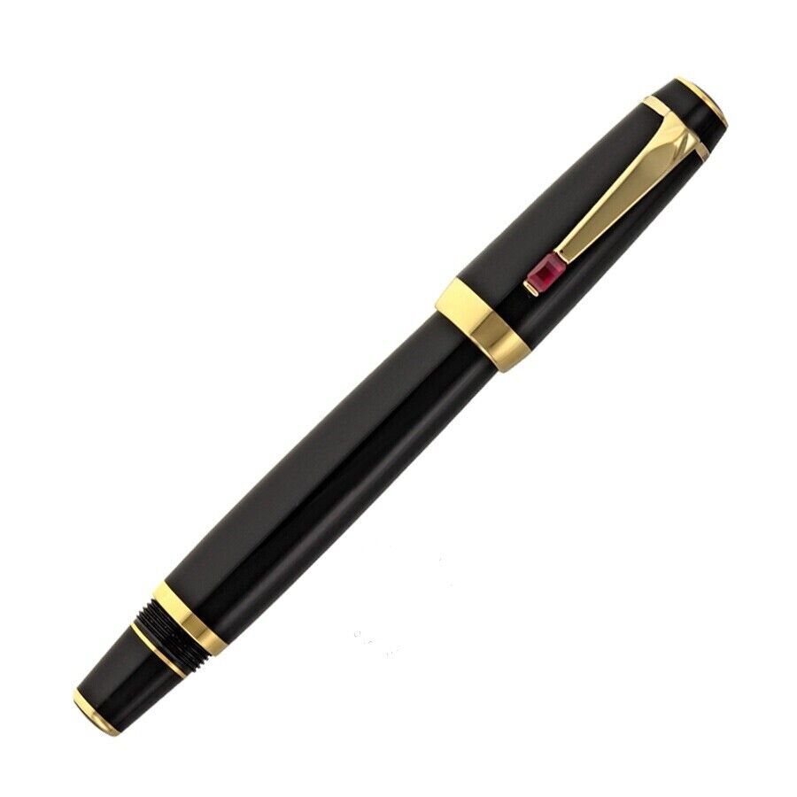 New MONTBLANC Boheme Red Stone Gold Plated Rollerball Pen Perfect Gift
