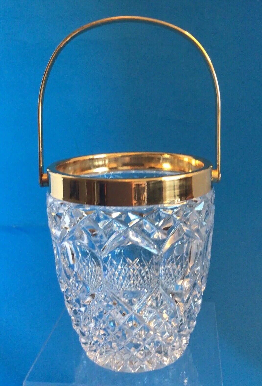 Vintage WMF Germany Wurttembergische Metallwarenfabrik Crystal Ice Bucket