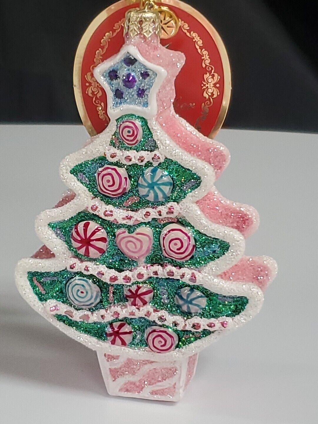 AUTHENTIC Christopher Radko Christmas Cookie Cut Tree Ornament NEW