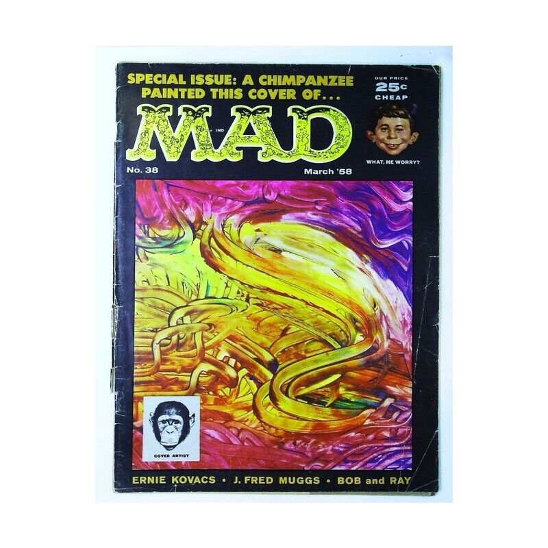 Mad (1952 series) #38 in Very Good minus condition. E.C. comics [d|