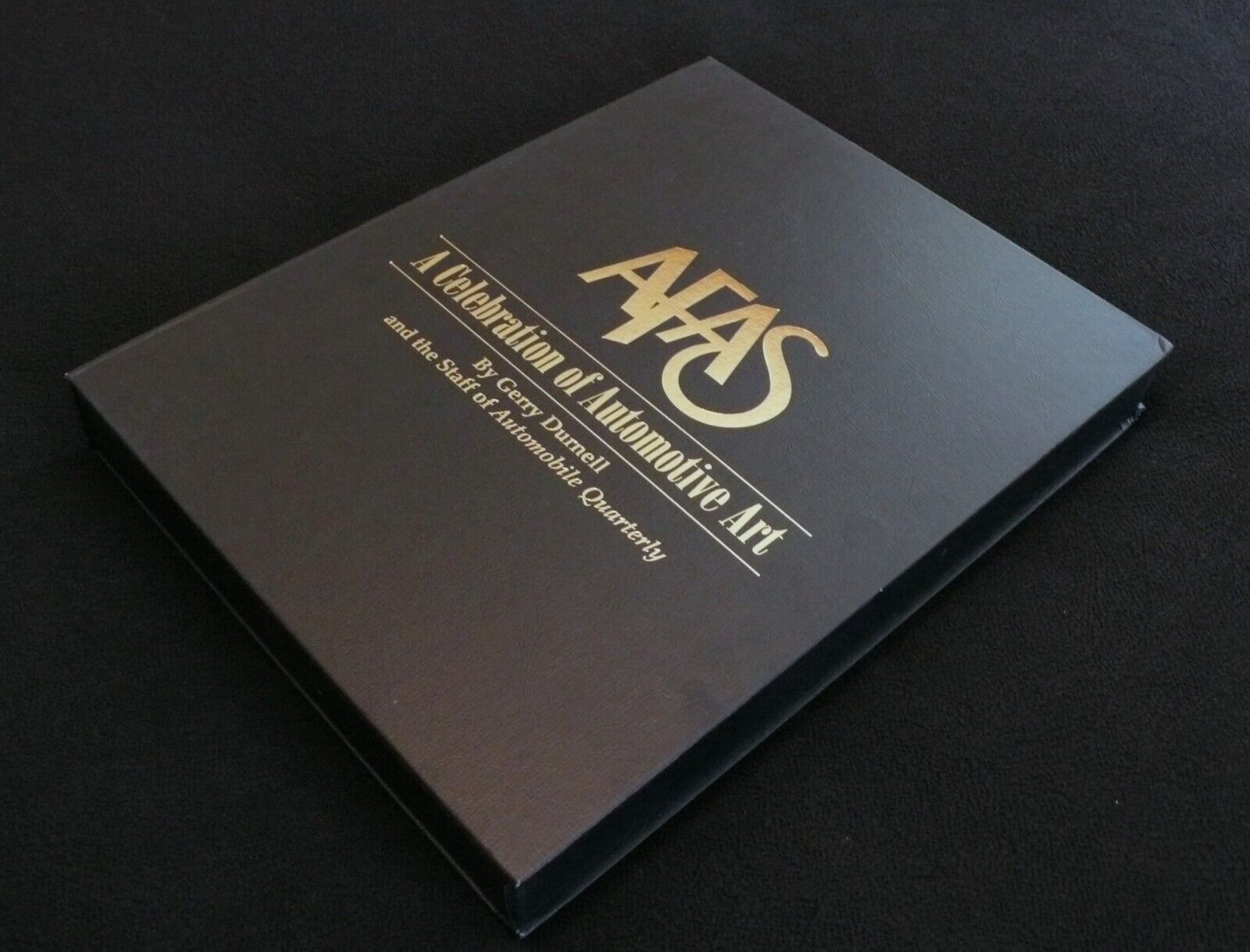 AFAS A Celebration of Automotive Art SIGNED Leather Book Pebble Beach Concours