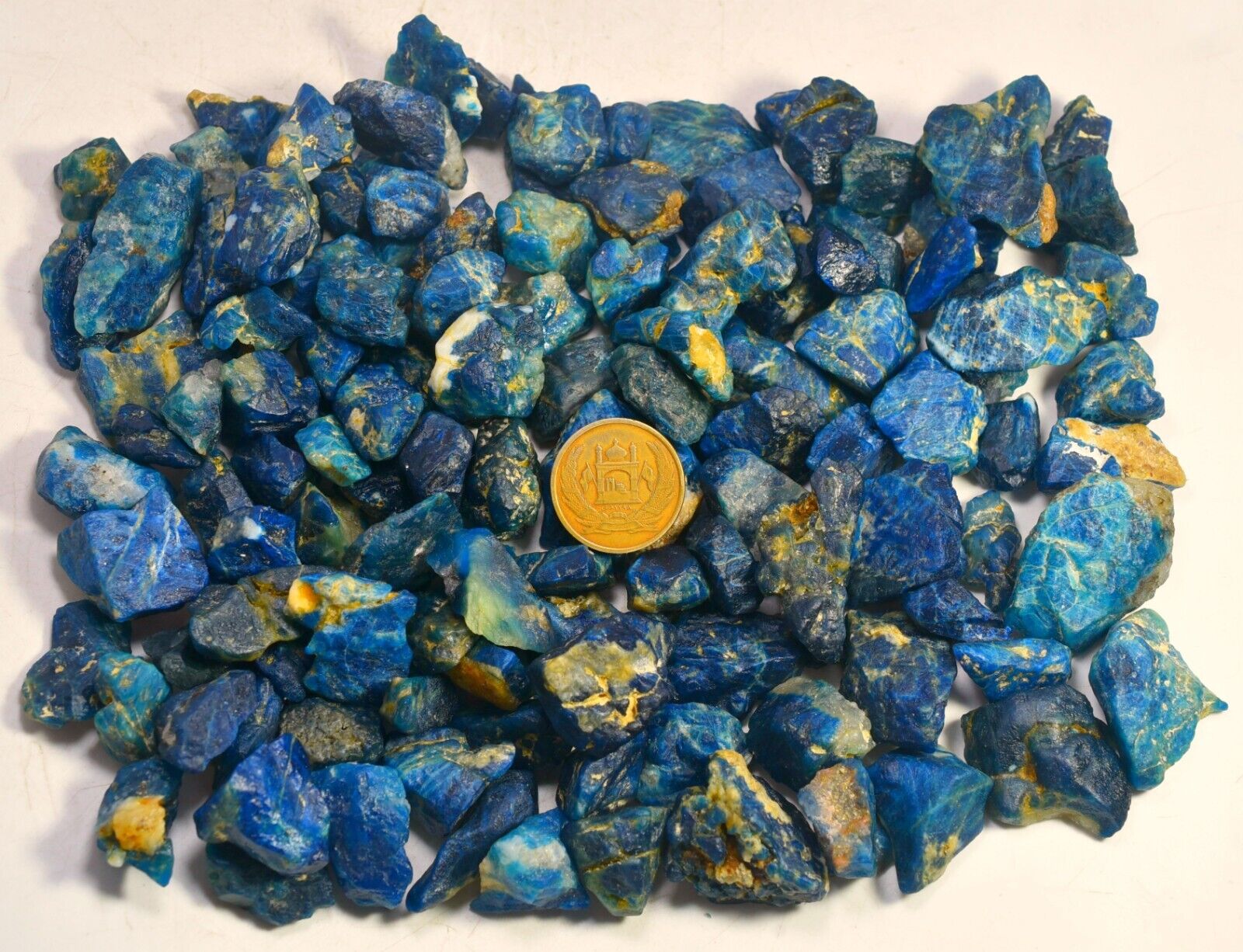 700 GM Beautiful Natural Cutting Grade Afghanite Crystals Lot From Afghanistan