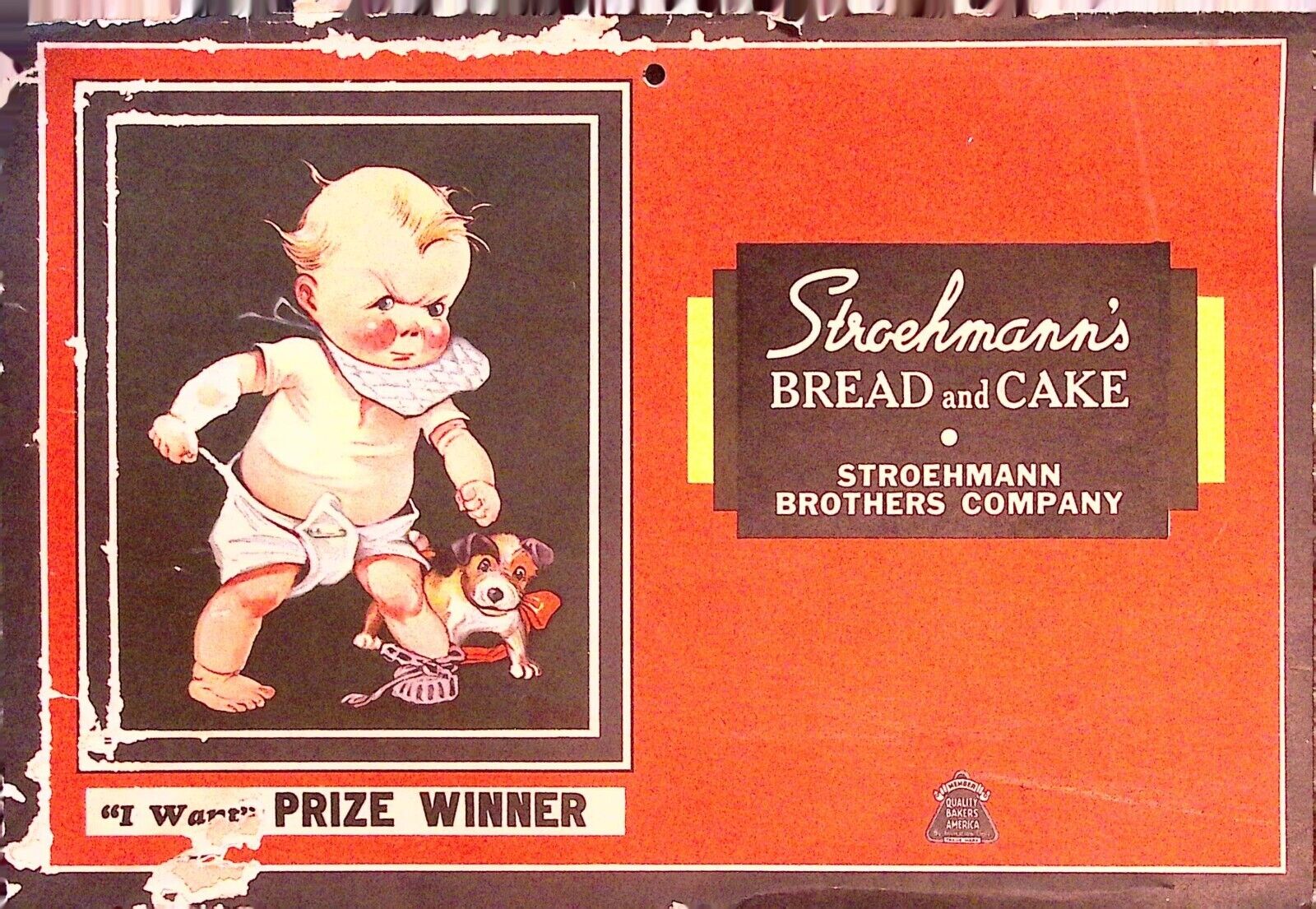 Stroehmann\'s Bread Cake 1937 Calendar Vintage Collectible Stroehmann Brothers Co