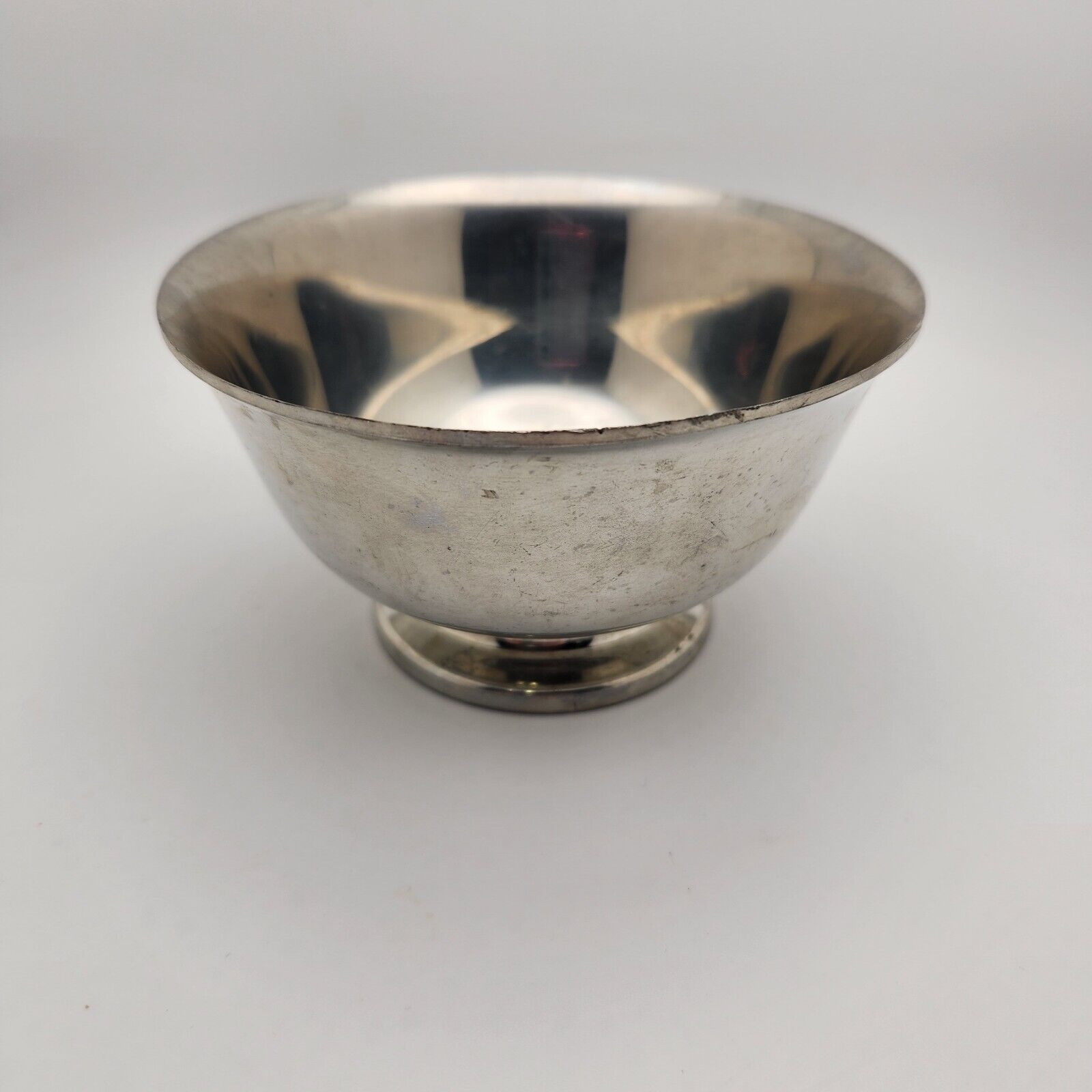 VINTAGE STIEFF PEWTER PAUL REVERE Reproduction COLLECTION Bowl P39-23 ATC 4.5\