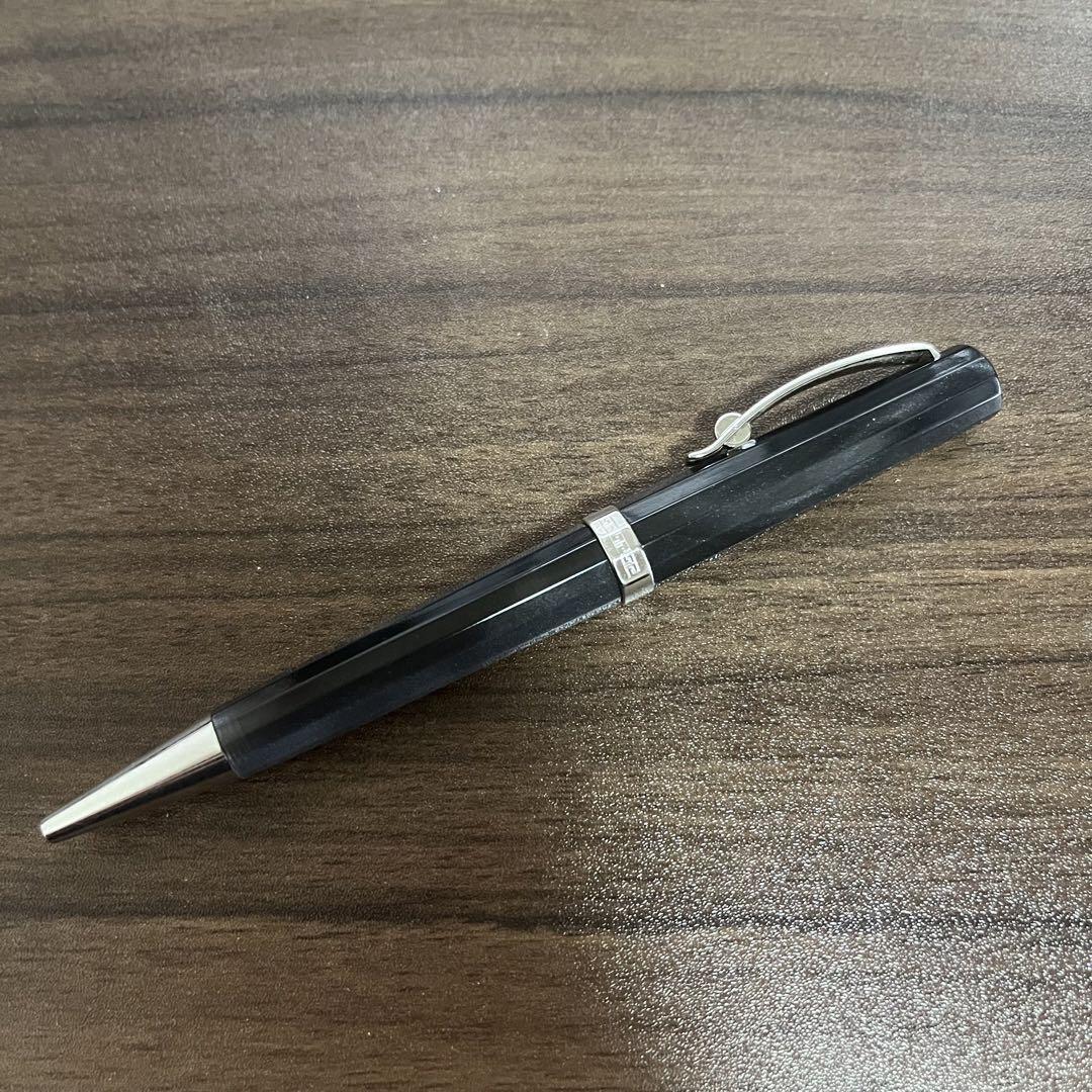 Omas Arte Italiana Gray Ballpoint Pen From Japan Rare Very Good Condition