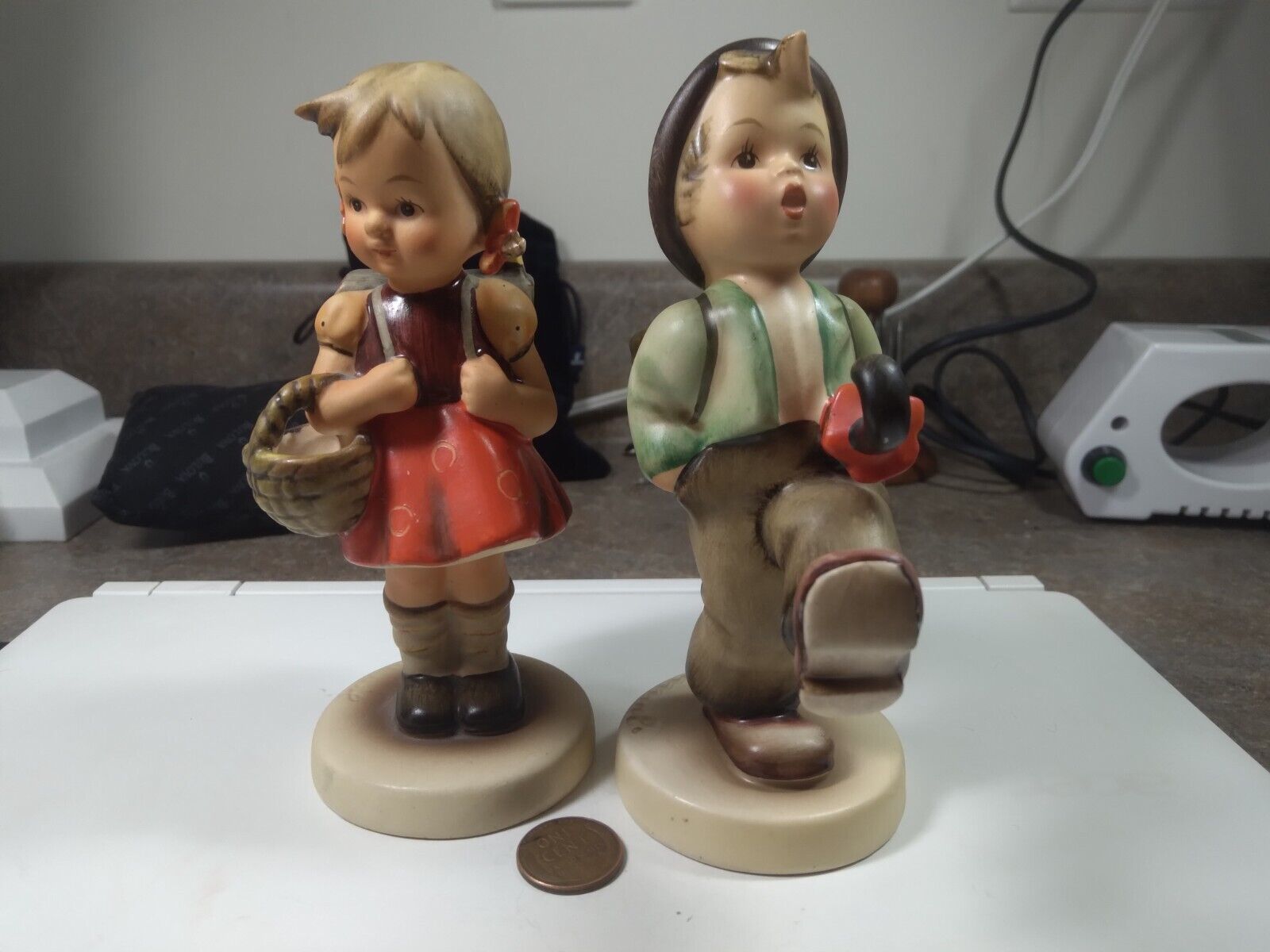 Vintage Pair Hummel Figurines 79 and 81/0 TMK 2