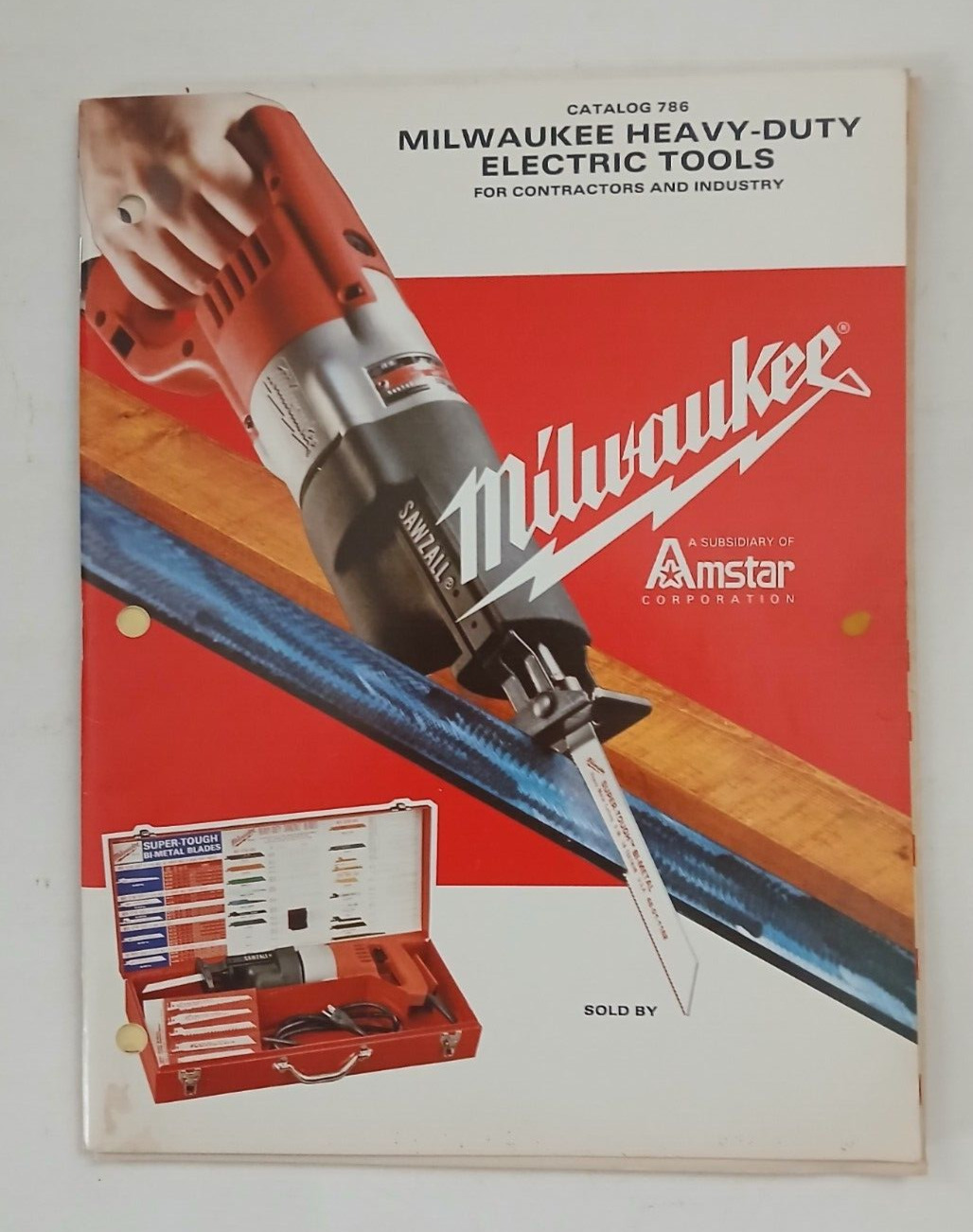 Vtg Milwaukee Heavy-Duty Electric Tools for Contractors and Industry Catalog 786