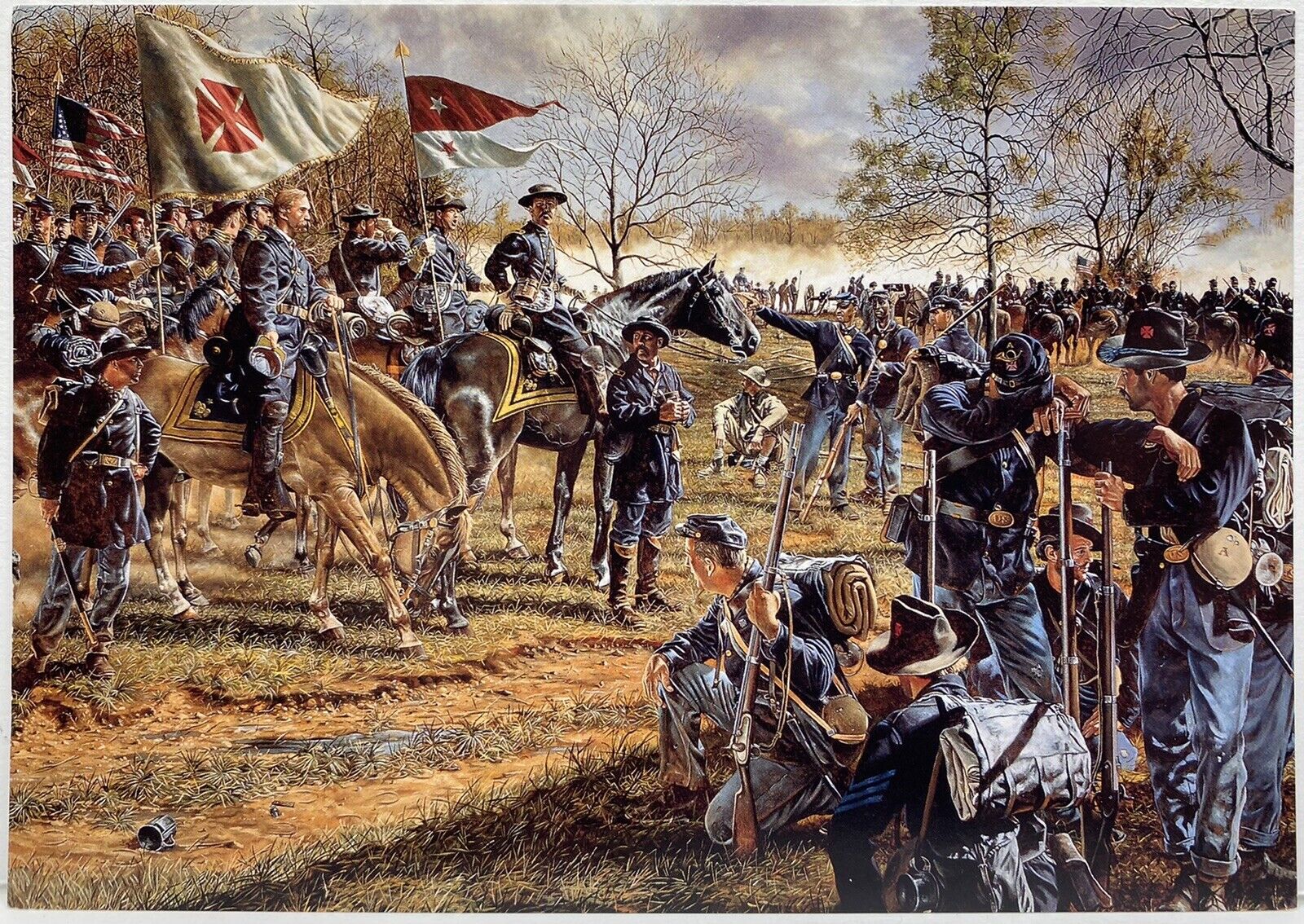Rick Reeves Prelude to Surrender Appomattox Station VA Civil War Photo Postcard