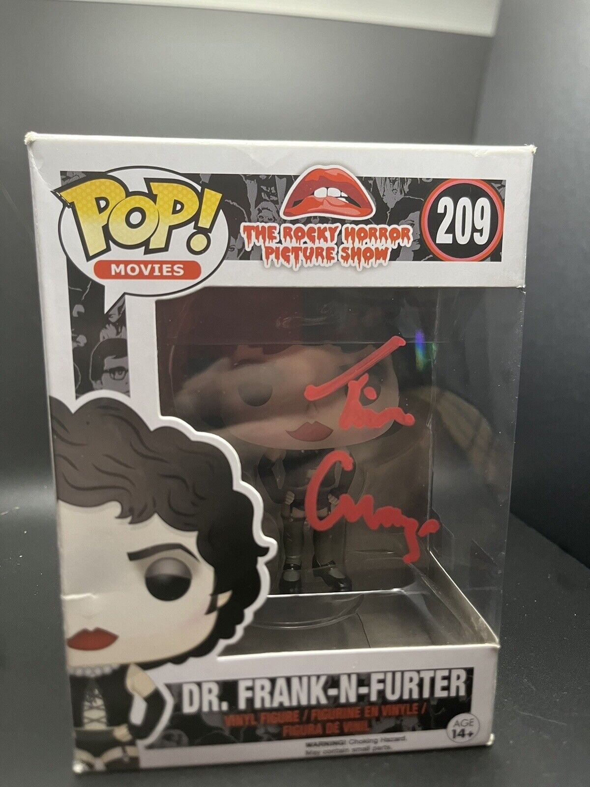Rocky Horror Frank n Furter Funko Pop Signed by Tim Curry 100% Authentic + COA