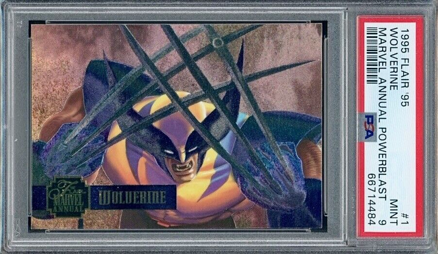 1995 Marvel Flair Annual PowerBlast #1 Wolverine PSA 9 🔥RARE🔥