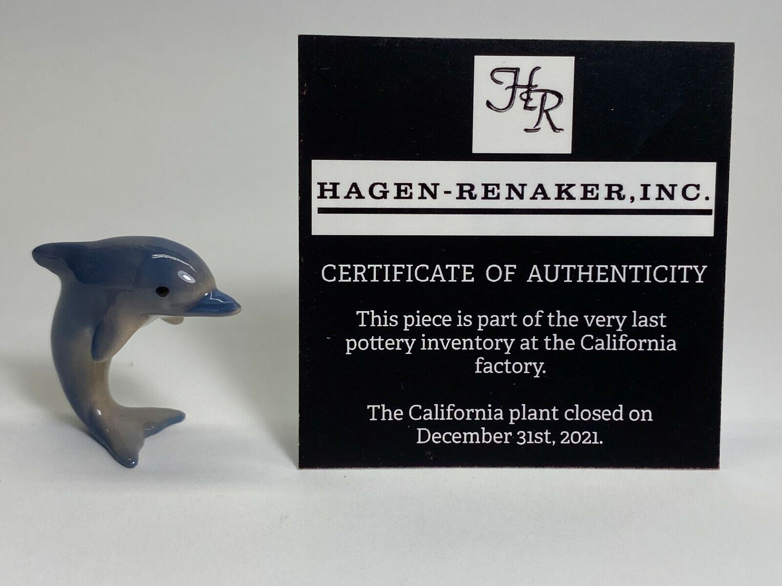 Hagen Renaker #932 965 Porpoise Jumping Miniatures Last of the HR Stock NOS