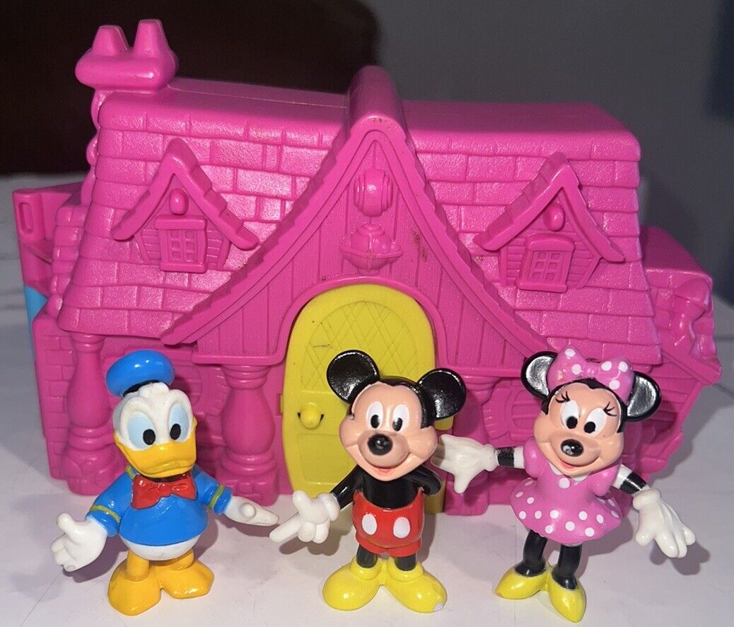 Vintage Disney Mickey & Minnie Donald Once Upon A Time Compact Playset Complete