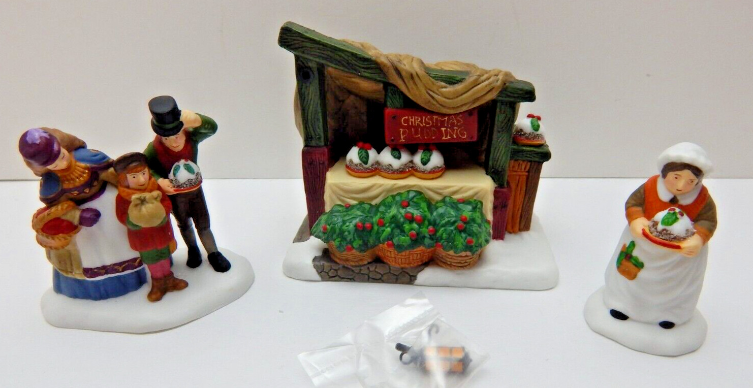 Dept 56 Dickens Village Christmas Pudding Costermonger #58408 Old Stock w/Box
