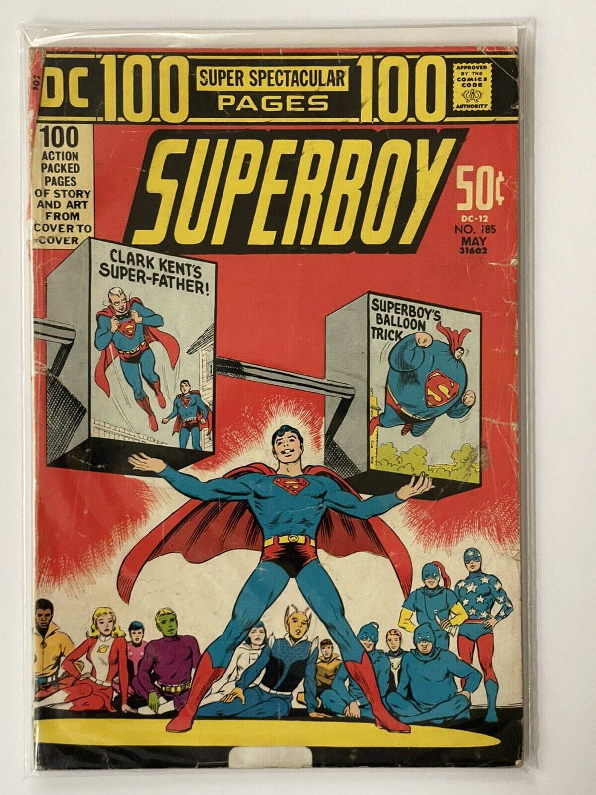 DC Super Spectacular SUPERBOY #185 May 1972💥 100 Pages DC-12💥