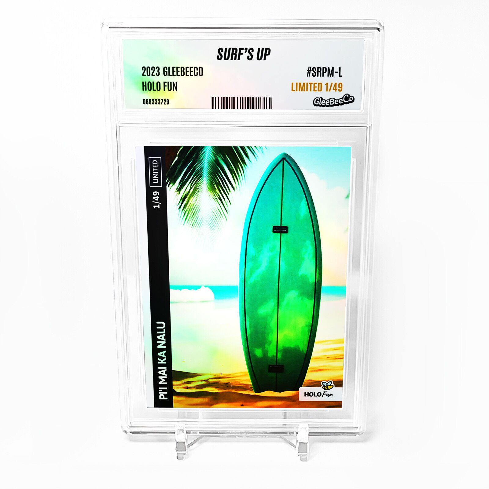 SURF'S UP Card 2023 GleeBeeCo Holo Fun Pi'i mai ka nalu #SRPM-L Limited to /49