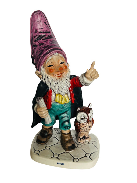 Goebel Gnome Figurine Hummel Co Boy Dwarf Germany 512 Brum Lawyer Owl Well gift