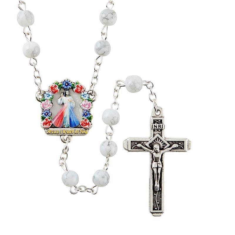 Divine Mercy Capri Collection Catholic Rosery Gifts for Women Girl Men Boy