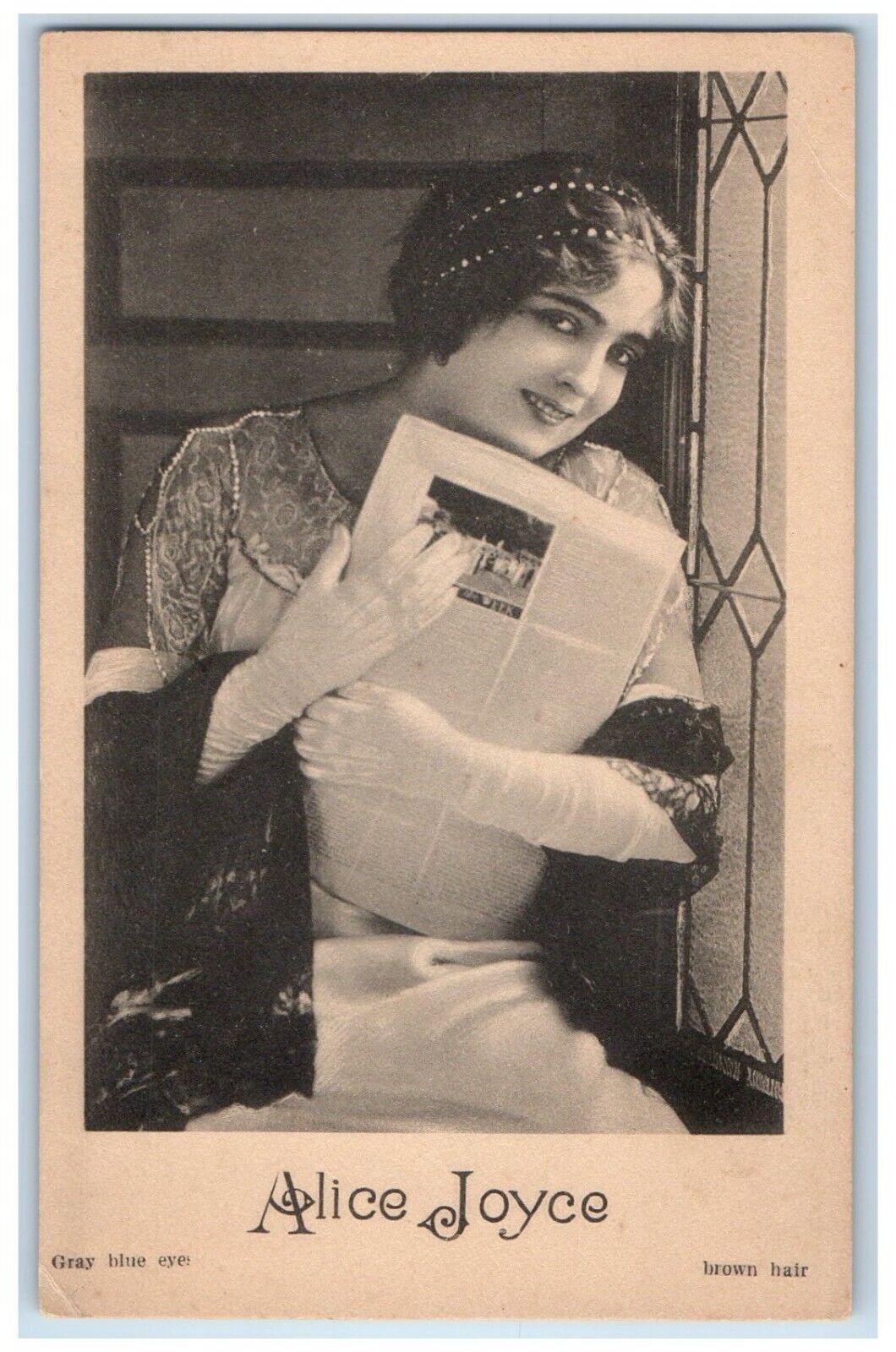 c1910's Alice Joyce Actress Theater Vaudeville Advertising Antique Postcard