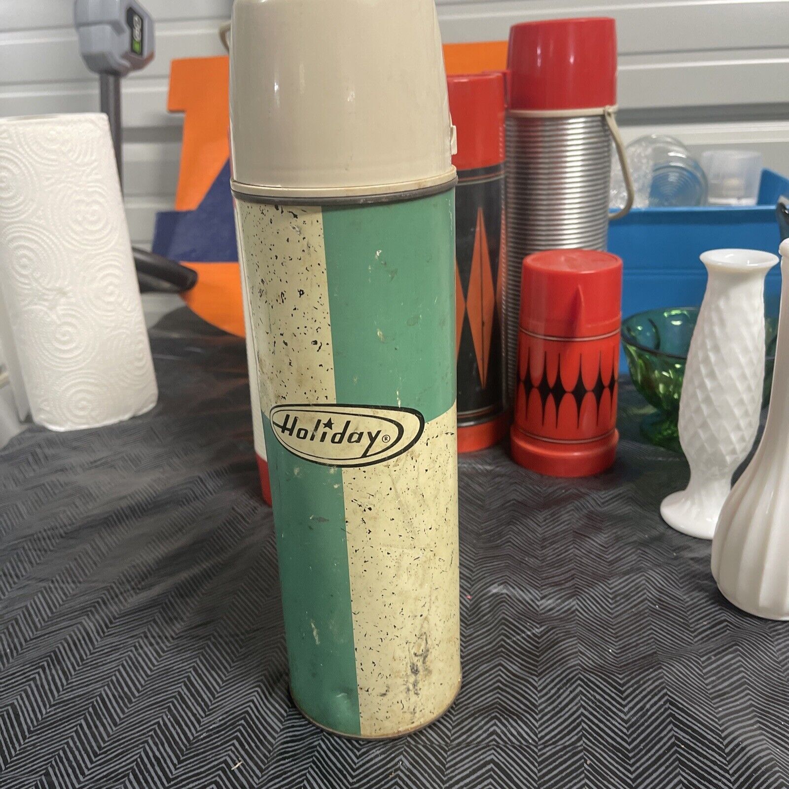 Vintage King-Seeley  Holiday Thermos