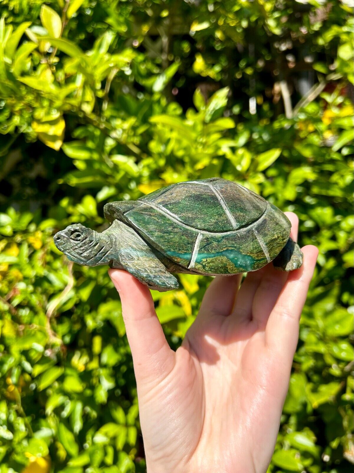 Hand Carved Verdite Turtle from Zimbabwe