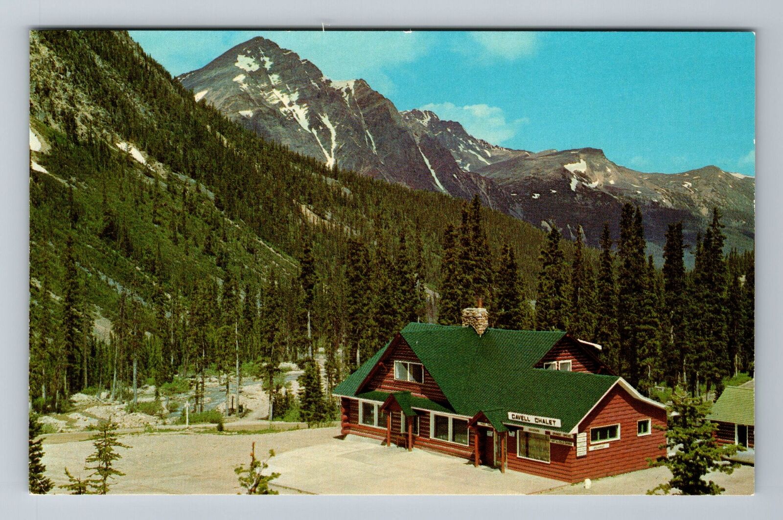Jasper-Alberta, Cavell Chalet, Mount Edith, Vintage Postcard