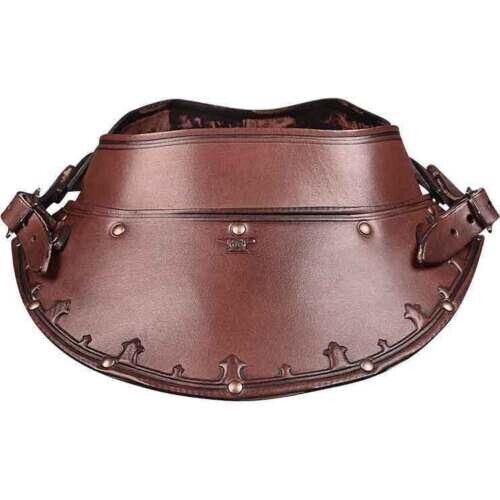 Titus leather Gorget  Leather Armour with shoulders and tassets lather helmate