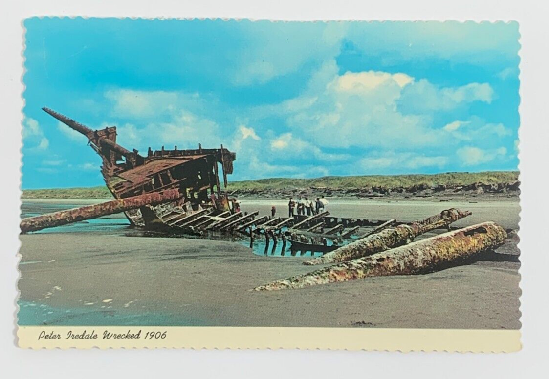 Peter Iredale Wrecked 1906 Oregon Coast Postcard Unposted