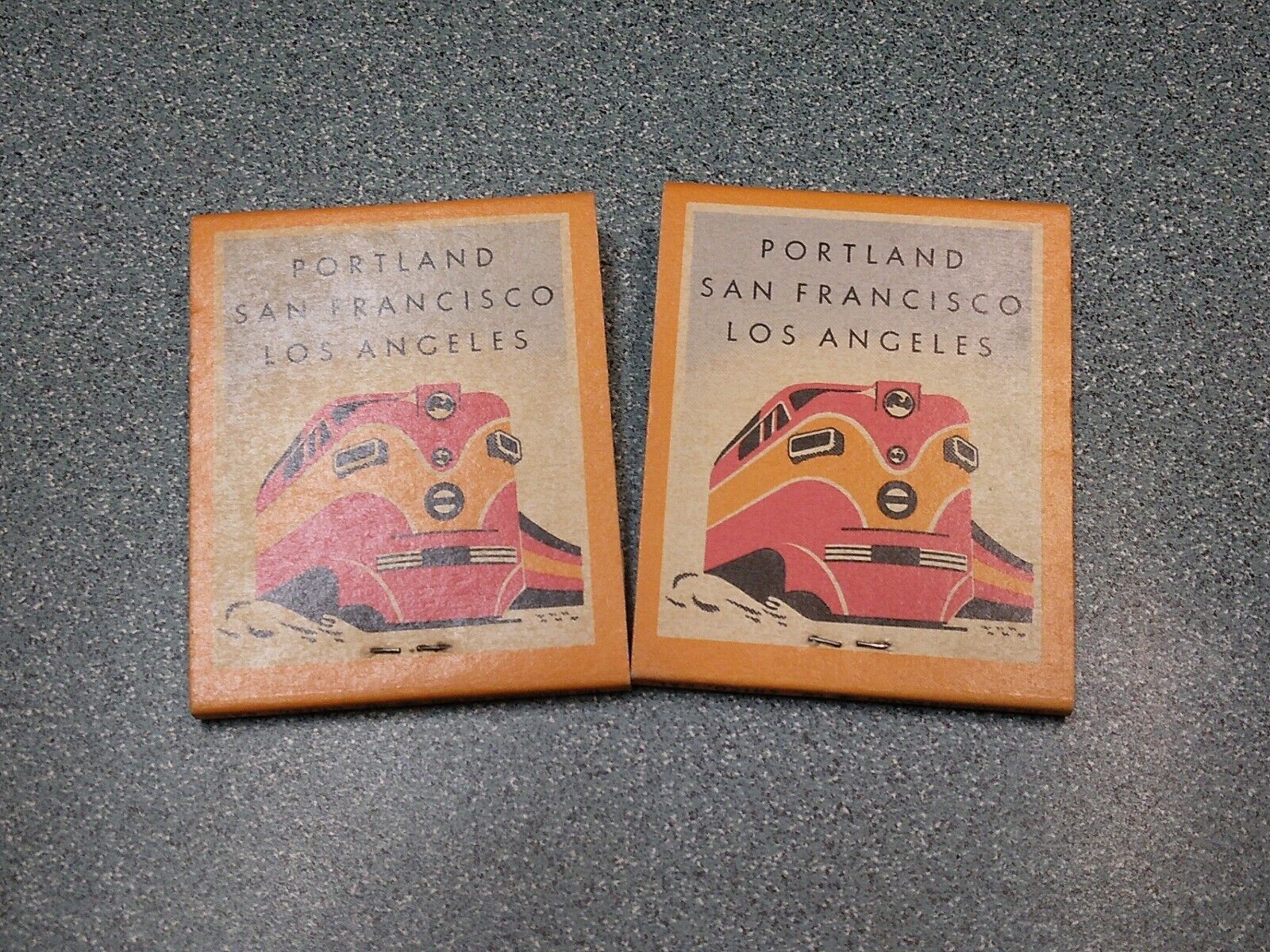 Vintage Southern Pacific Railroad Daylights Matchbook x2