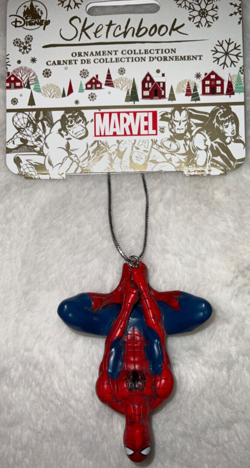 Spider-Man Disney Sketchbook Ornament Marvel New In Box With Tag P2