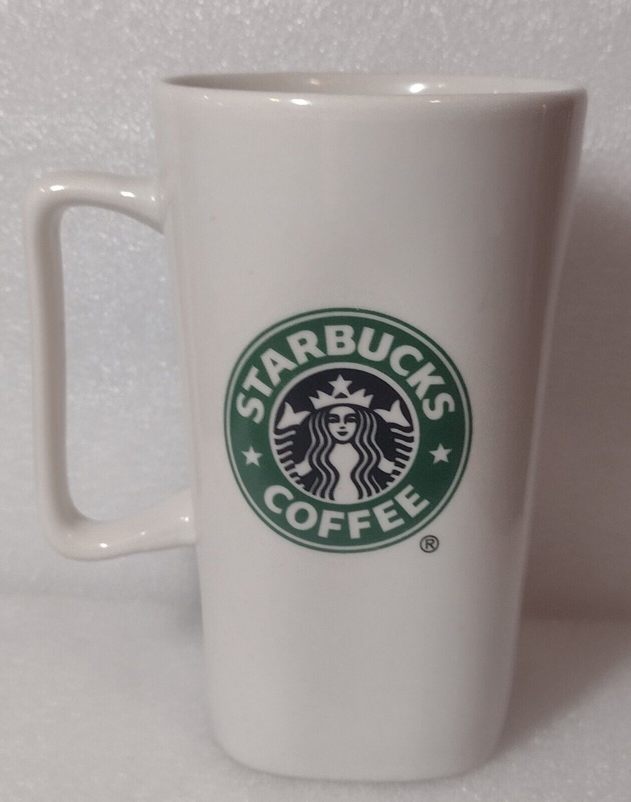 Starbucks Large Coffee Tea Mug Cup Square Bottom 2007 Stringer’s Gift Baskets