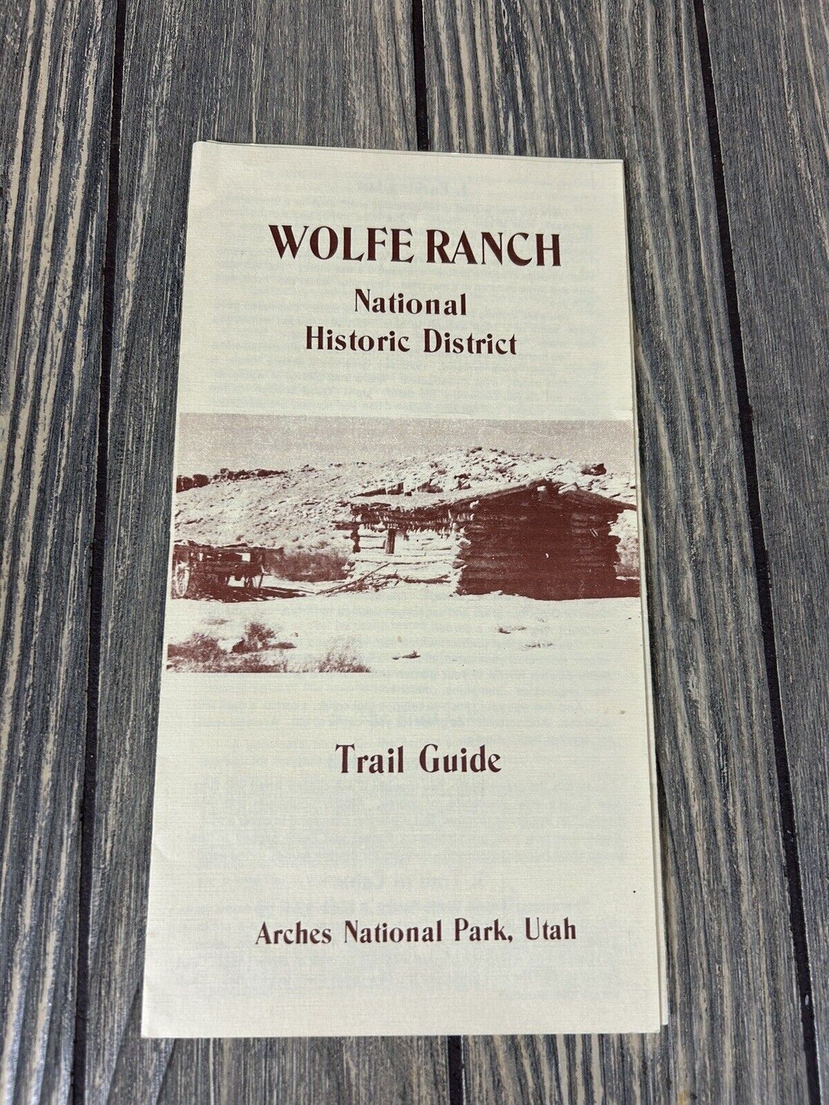 Vintage Wolfe Ranch National Historic District Trail Guide Brochure Pamphlet