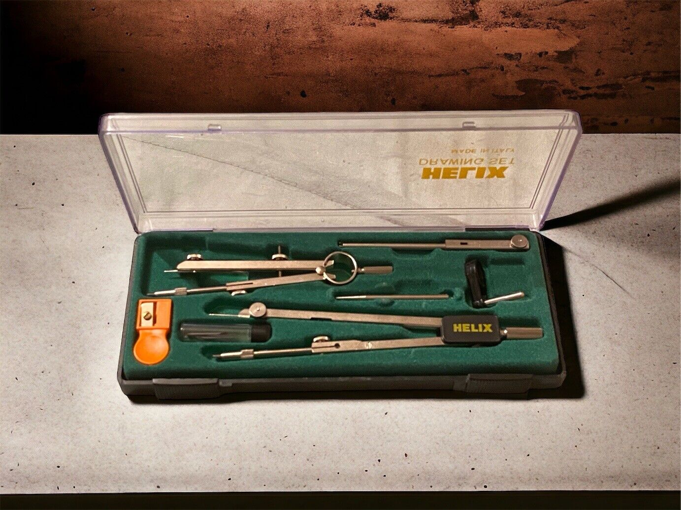 Vintage Helix Drawing Set Made In Italy Drafting Set