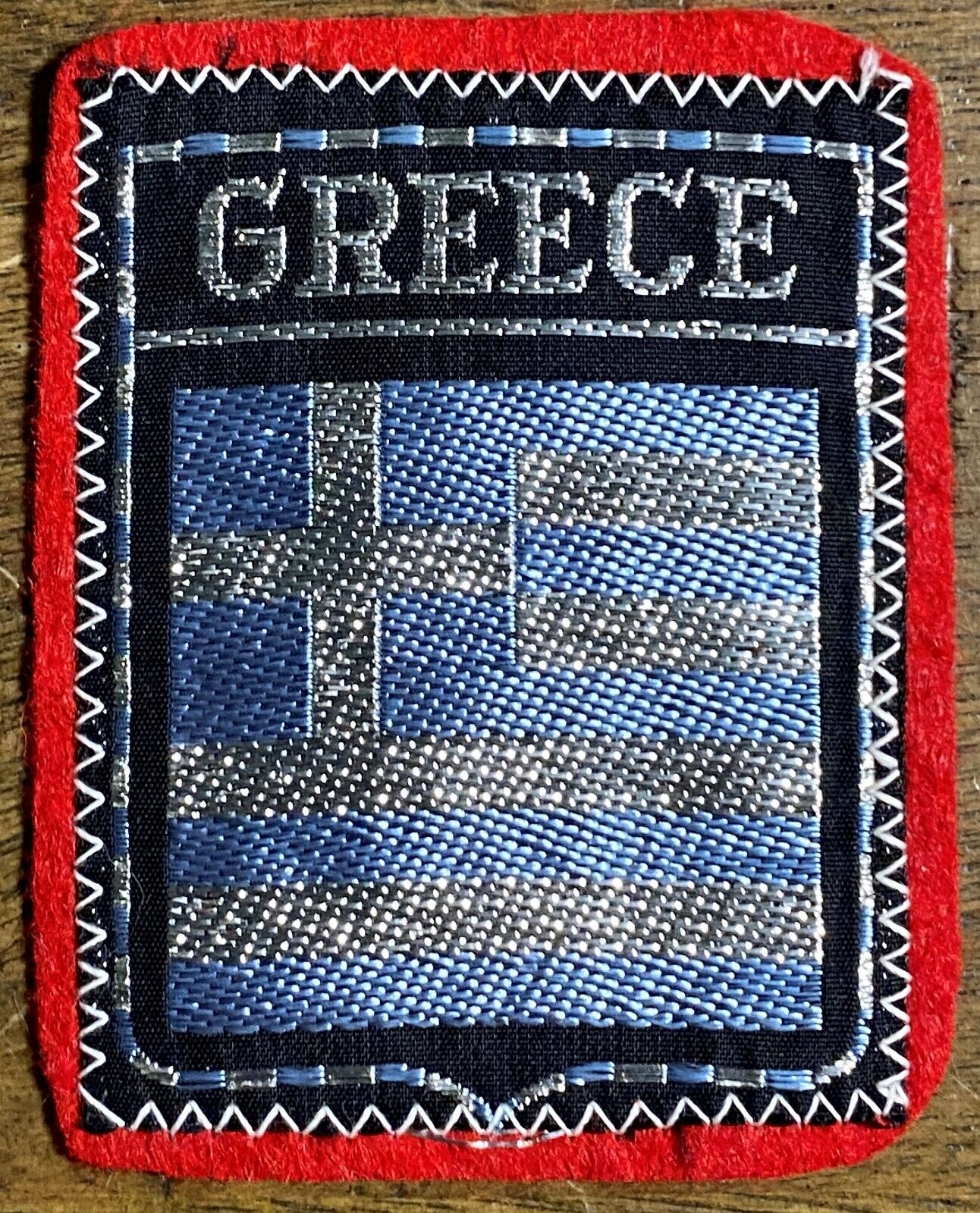 Greece Shield Woven Felt Patch 2\