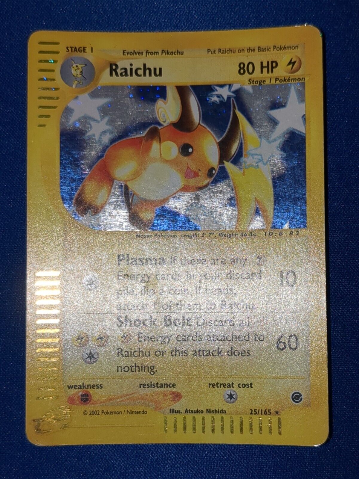 Pokemon EXPEDITION - #25/165 Raichu - ENG - Holo
